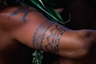 Hawaiian Arm Tattoo Design Picture