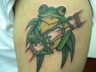 Tree Frog Tattoo Design Picture