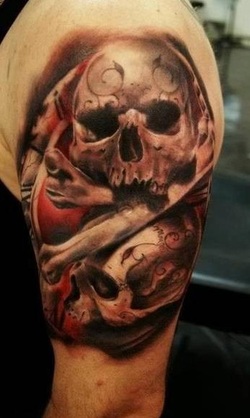 3D Skull Tattoo Design Picture