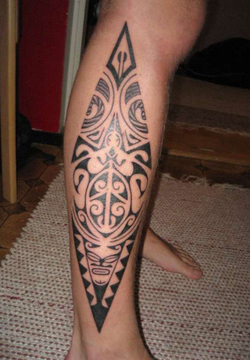 Samoan Tattoo Design for Leg Picture