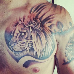 Lion Head Tattoo Design Picture