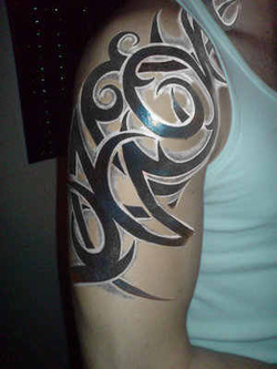Half Arm Sleeve Tattoo Design Picture