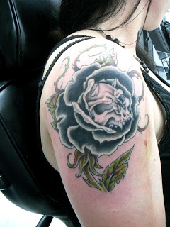 Black Rose Tattoo Design Picture