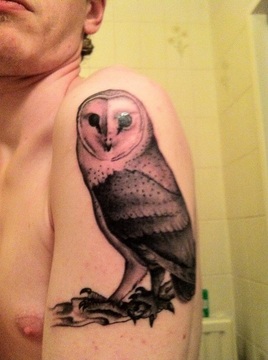 Barn Owl Tattoo Design Picture