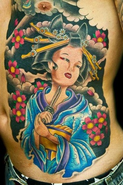 Japanese Geisha Tattoo Design Picture