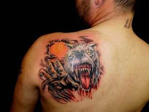 Werewolf Tattoo Design Picture