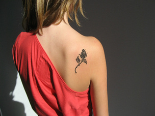 Rose Bud Tattoo Design Picture
