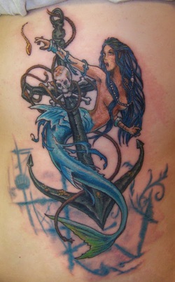 Anchor Tattoo Design for Girls Picture
