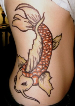 Japanese Koi Fish Tattoo Design Picture