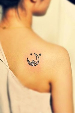 Crescent Moon Tattoo Design Picture