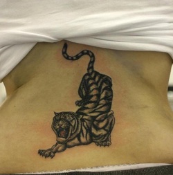 Tiger Tattoo Design for Lower Back Picture