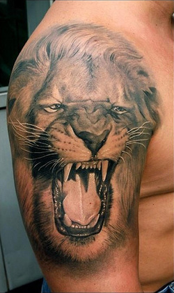 Roaring Lion Tattoo Design Picture
