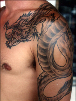 Dragon Tattoo Design for Shoulder Picture