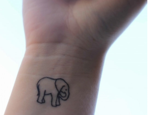 Elephant Tattoo Design for Wrist Picture