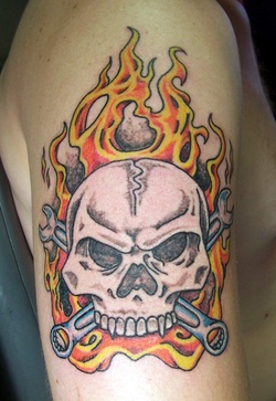 Skull Head Tattoo Design Picture