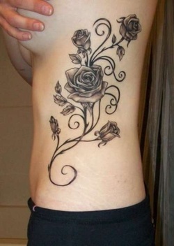 Rose Vine Tattoo Design Picture