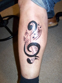 Music Tattoo Designs for Guys Picture
