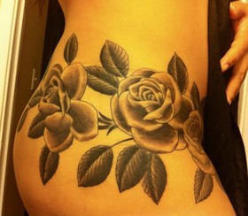 Blooming Rose Tattoo Design Picture