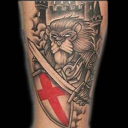 English Lion Tattoo Design Picture