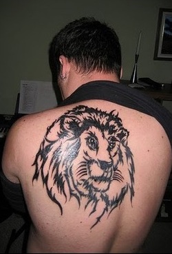 Japanese Lion Tattoo Design Picture