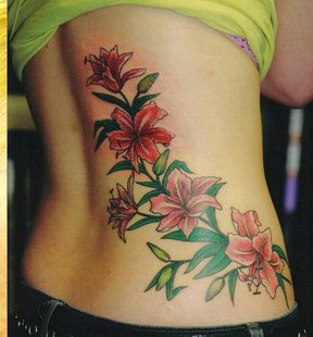 Flower Tattoo Design for Girls Picture
