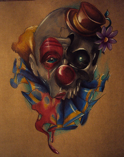 Joker Skull Tattoo Design Picture