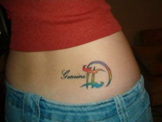 Gemini Symbol Tattoo Design Picture