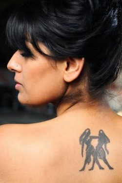 Gemini Tattoo Design for Back Picture