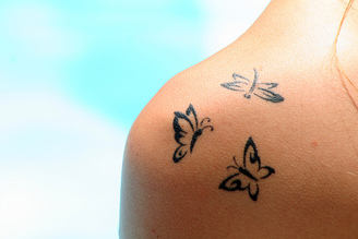 Butterfly Tattoo Design for Girls Picture