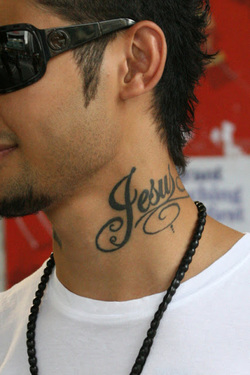 Jesus Name Tattoo Design Picture