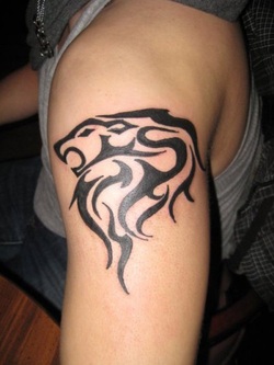 Tribal Lion Tattoo Design Picture