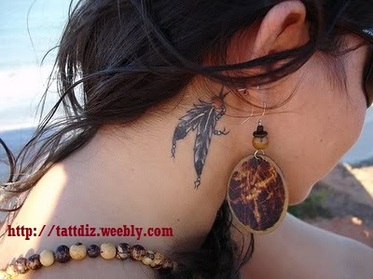 Native American Feather Tattoo Design Picture