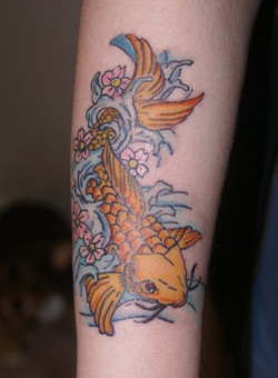 Koi Fish Tattoo Design for Arm Picture