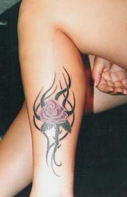 Tribal Rose Tattoo Design Picture
