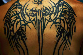 Tribal Wings Tattoo Design Picture