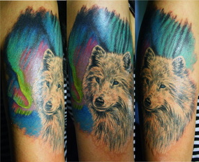 Arctic Wolf Tattoo Design Picture