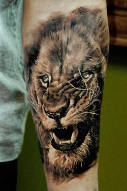 Lion Tattoo Design for Men Arms Picture