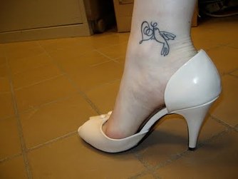 Ankle Dove Tattoo Design Picture