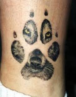 Wolf Print Tattoo Design Picture