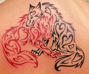Celtic Wolf Tattoo Design Picture