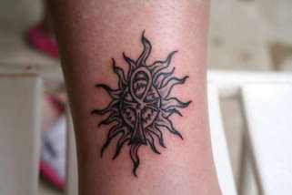 Egyptian Sun Tattoo Design Picture