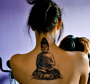 Buddha Tattoo Design for Girls Picture