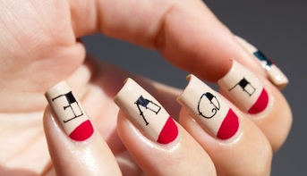 Easy Nail Tattoo Design Picture