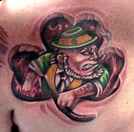 Evil Irish Leprechauns Tattoo Design Picture