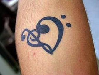 Music Heart Tattoo Design Picture