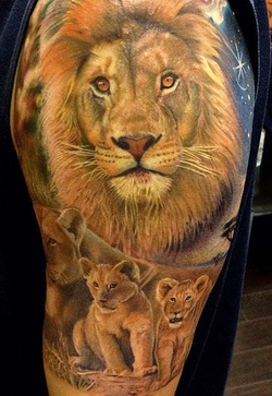 Lion Cub Tattoo Design Picture
