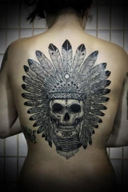 Indian Skull Tattoo Design Picture