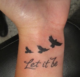 Wrist Tattoo Design for Girls Picture