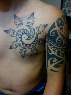Polynesian Sun Tattoo Design Picture