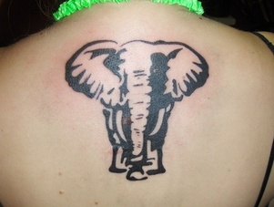 Elephant Tattoo Design for Back Picture